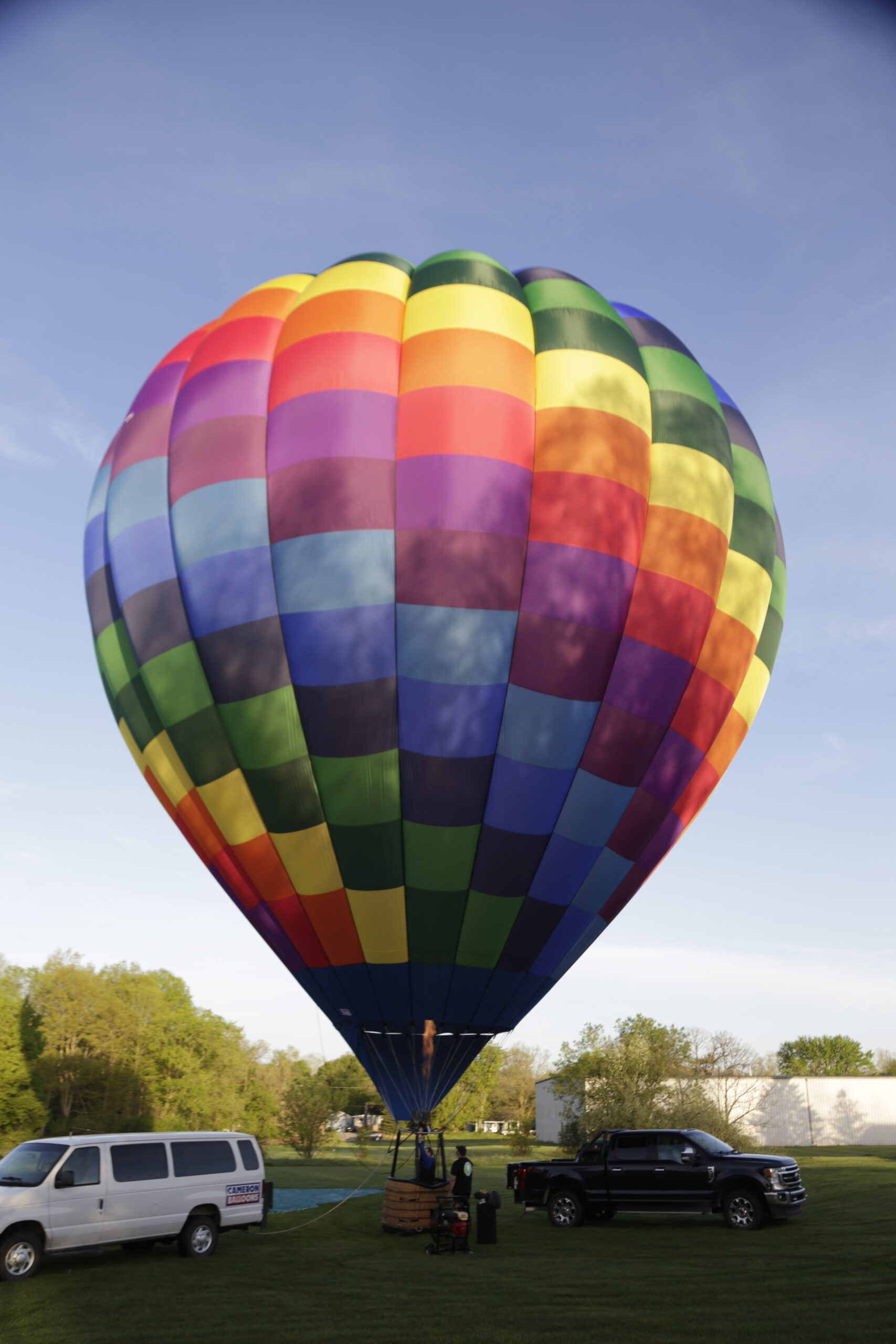 Cameron A-120 hot air balloon on ground