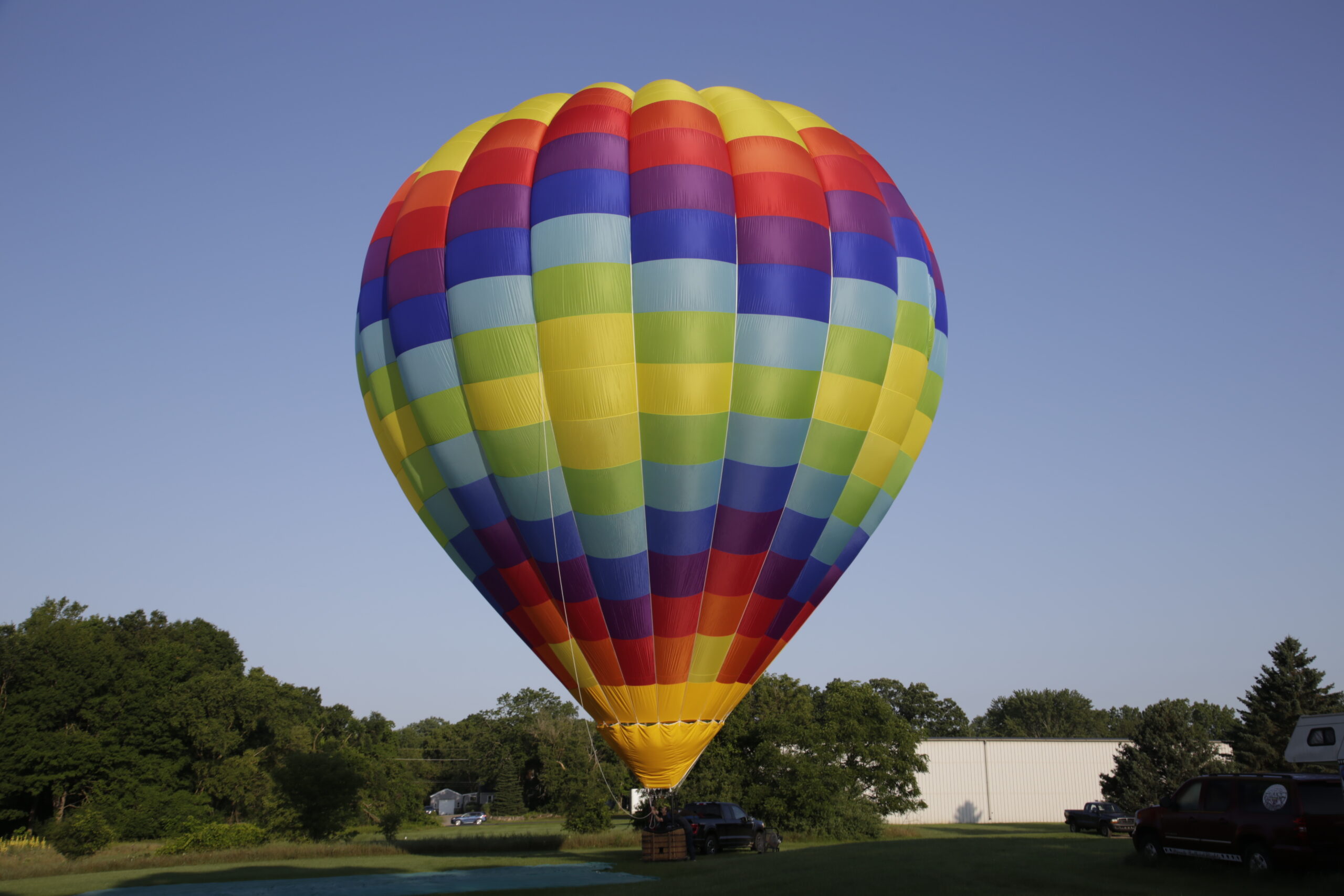 Cameron A-140 hot air balloon on ground