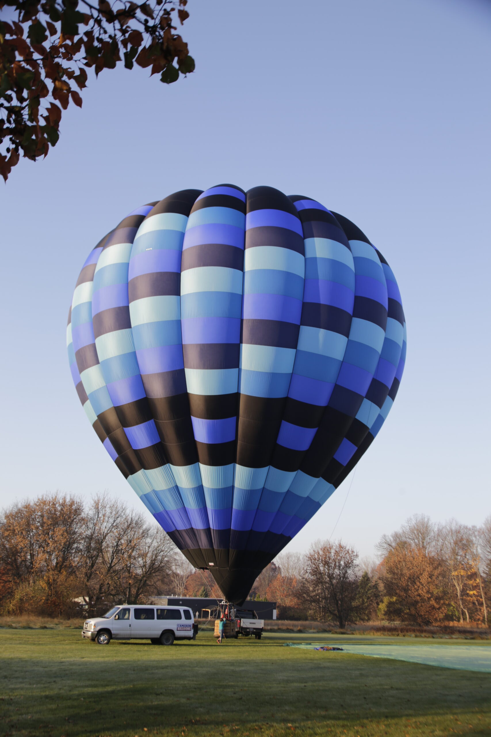 Cameron A-250 hot air balloon on ground