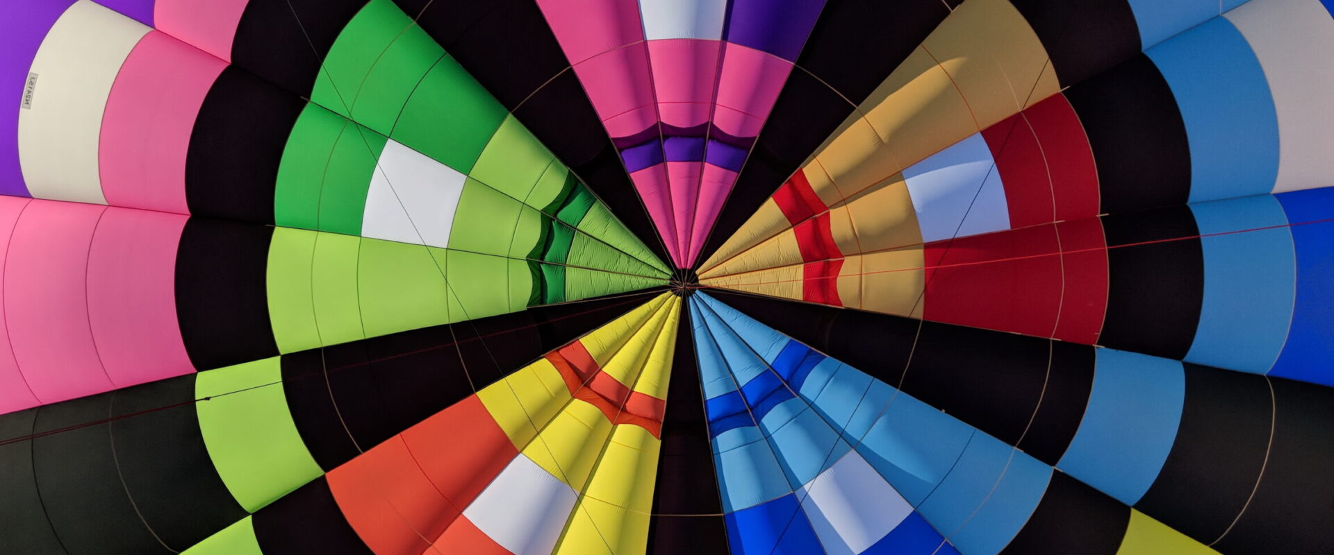Inside of a Cameron A-90 hot air balloon