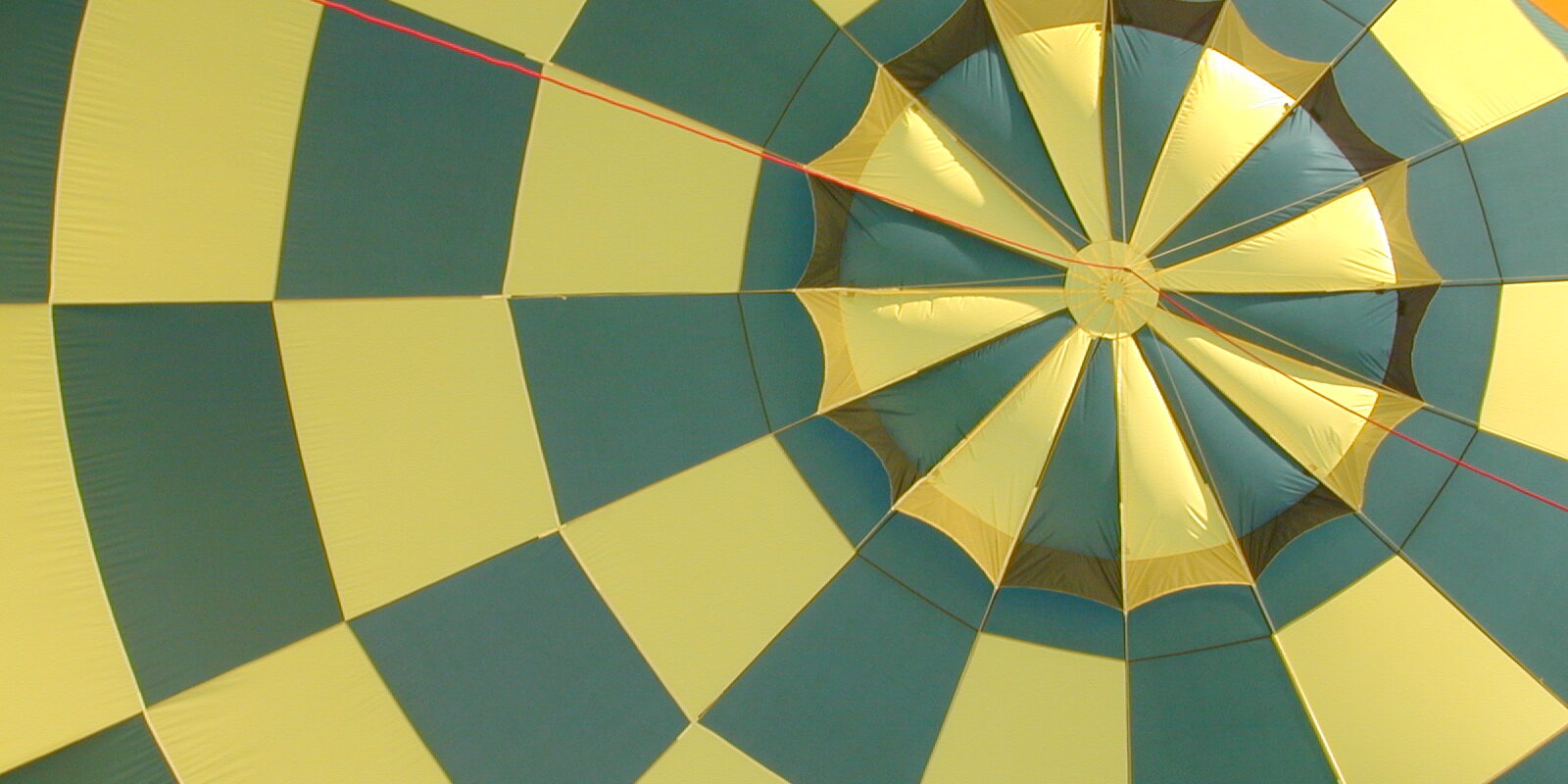 inside of a Cameron M-34 hot air balloon