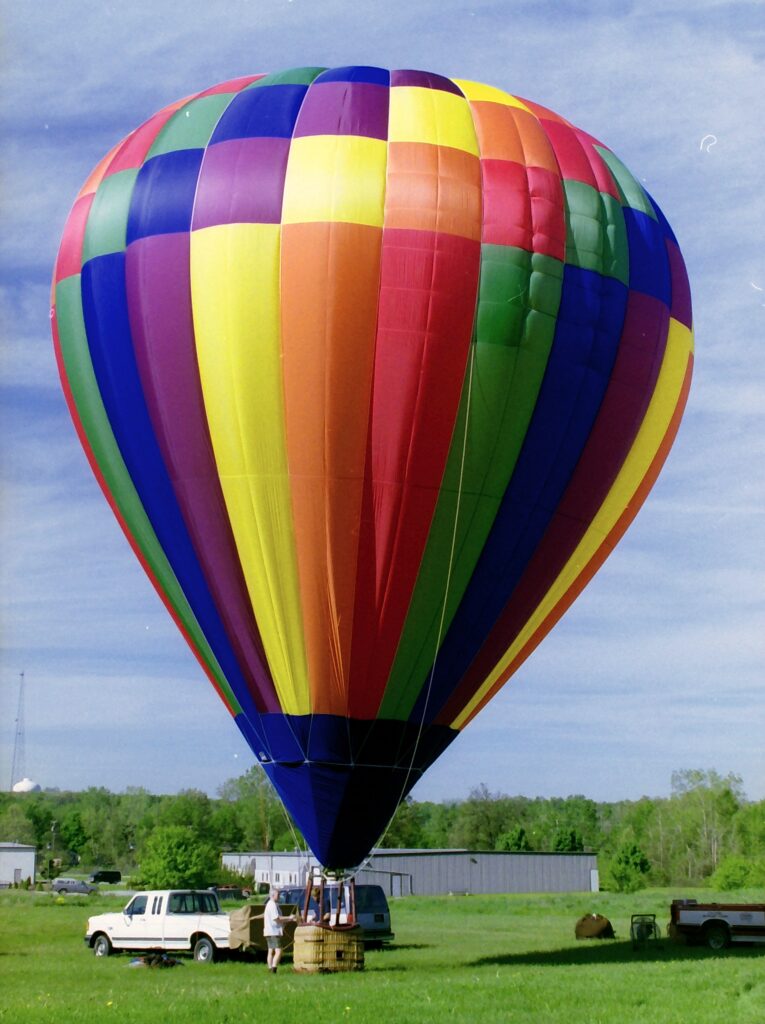 Cameron N-65 hot air balloon on ground