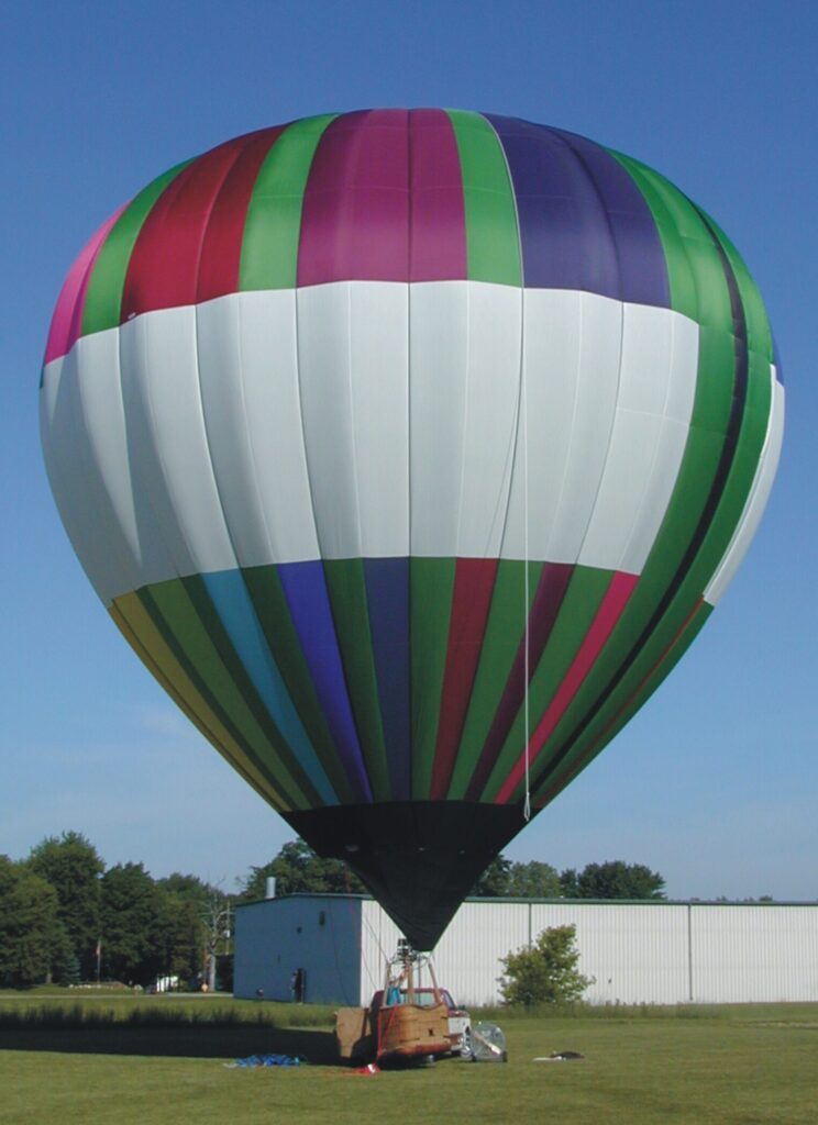Cameron N-90 hot air balloon on ground