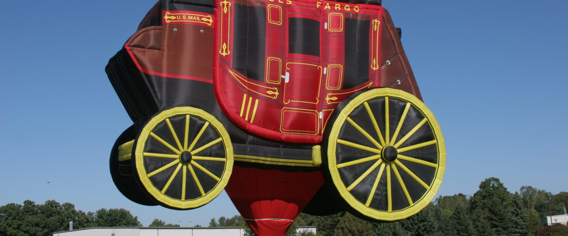 Wells Fargo stagecoach special shape Cameron hot air balloon