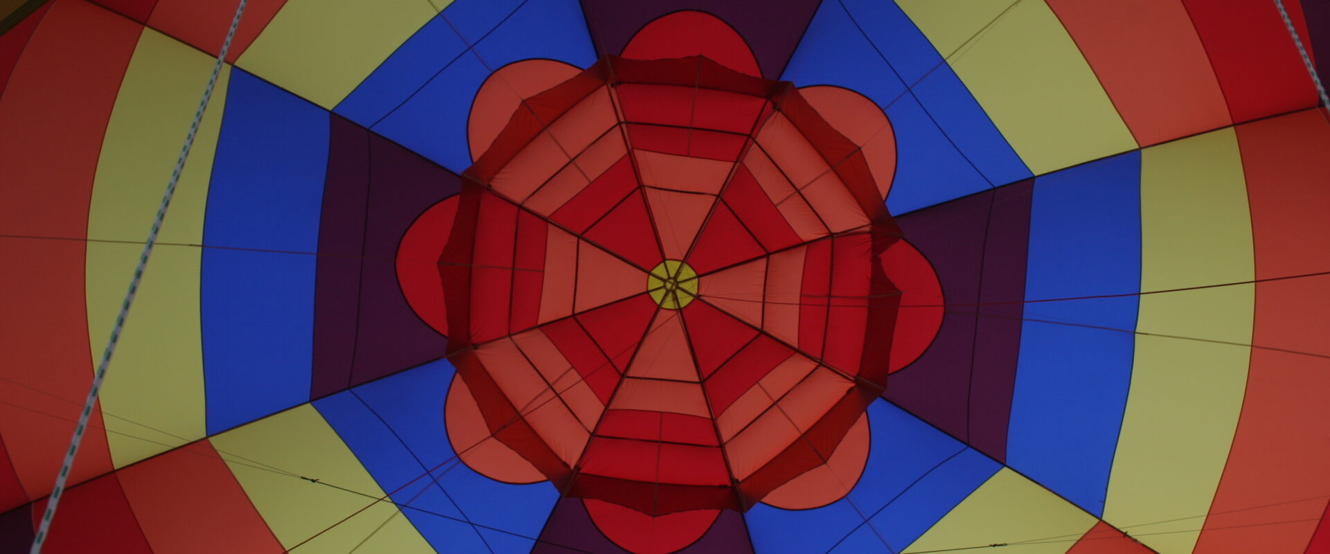 Looking inside a Cameron V-90 hot air balloon