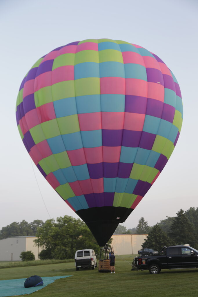 Cameron Z-77 hot air balloon on ground