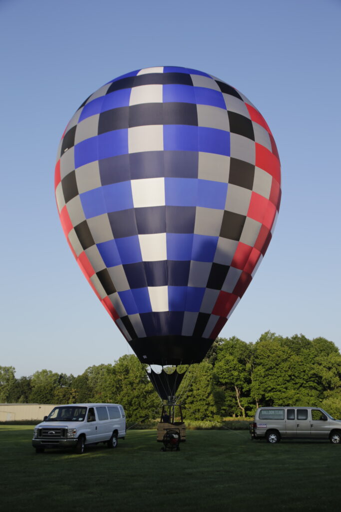 Cameron ZL-65 racer hot air balloon in patriotic colors