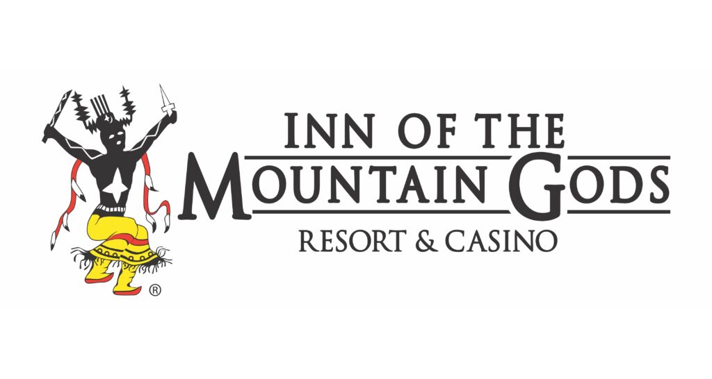 Cameron hot air balloon with Inn of the Mountain Gods custom branding