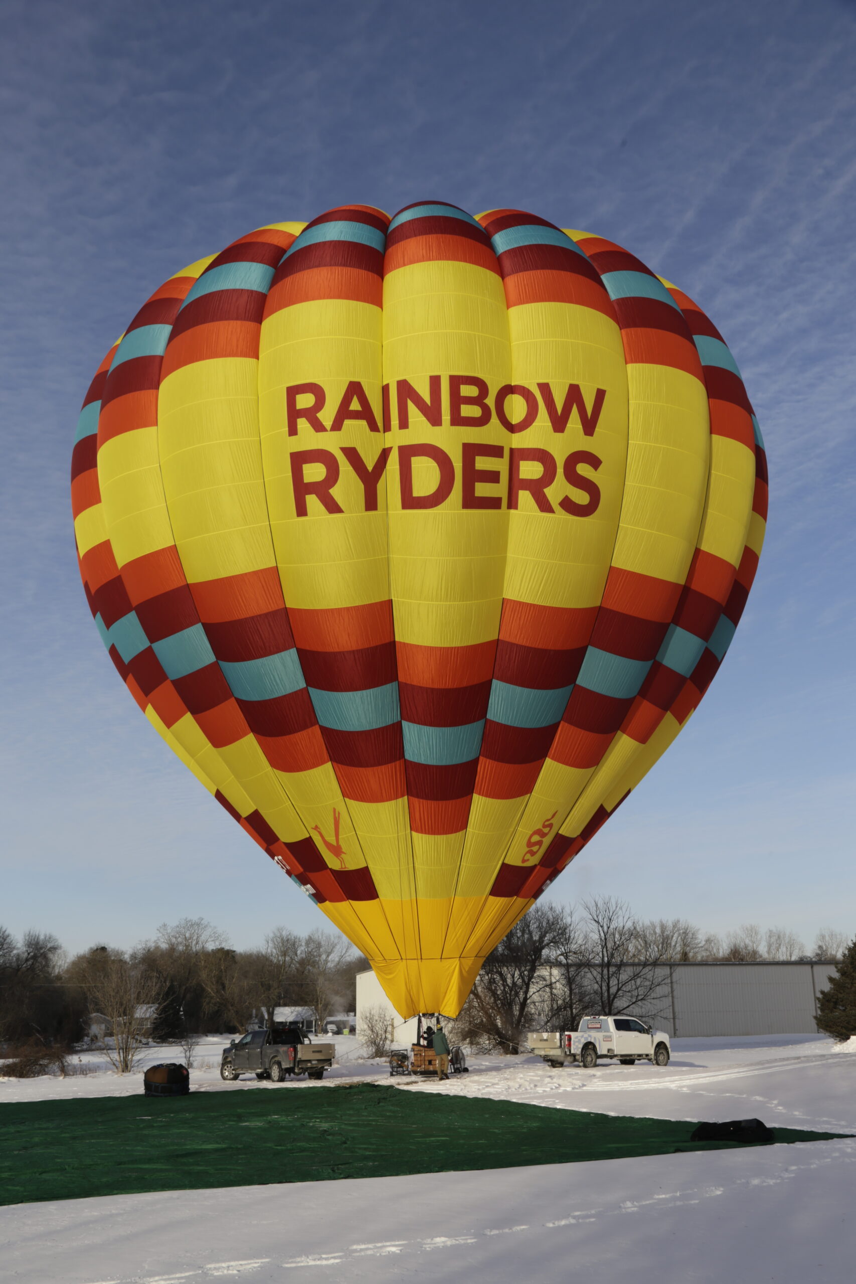 Cameron A-375 hot air balloon on ground