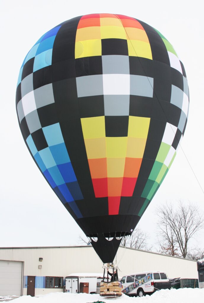 Cameron ZL-65 racer hot air balloon on ground